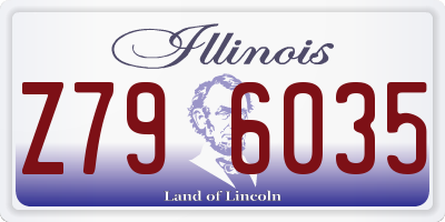 IL license plate Z796035