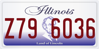 IL license plate Z796036