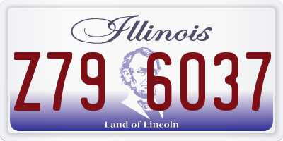 IL license plate Z796037