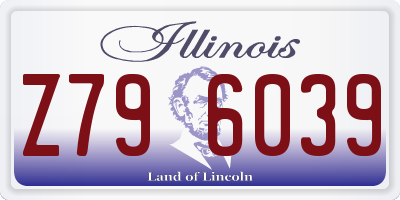 IL license plate Z796039