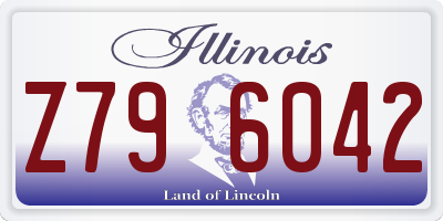 IL license plate Z796042