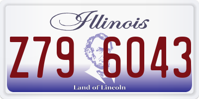 IL license plate Z796043