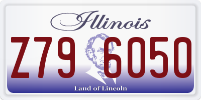 IL license plate Z796050
