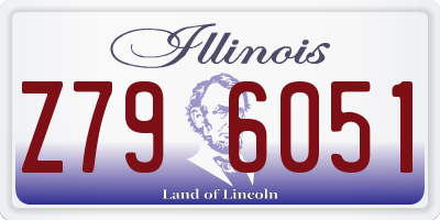 IL license plate Z796051