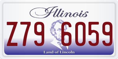 IL license plate Z796059