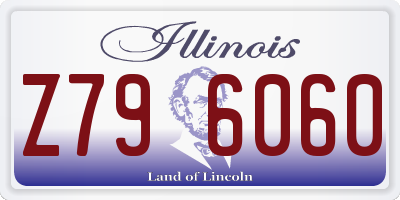 IL license plate Z796060