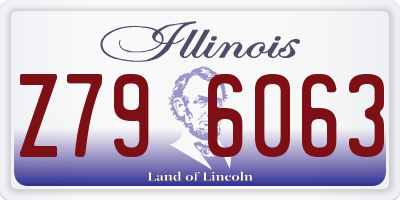 IL license plate Z796063