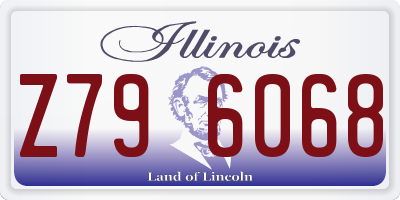 IL license plate Z796068