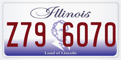 IL license plate Z796070