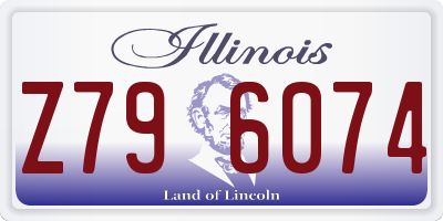 IL license plate Z796074