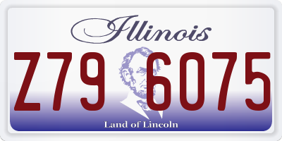 IL license plate Z796075