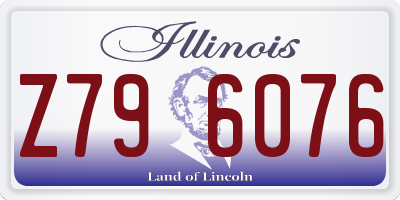 IL license plate Z796076