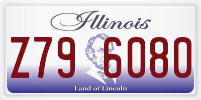 IL license plate Z796080