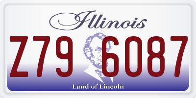 IL license plate Z796087
