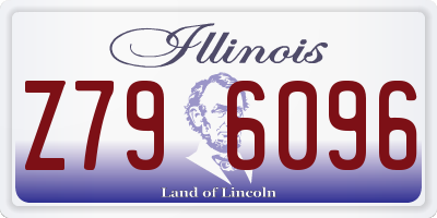 IL license plate Z796096