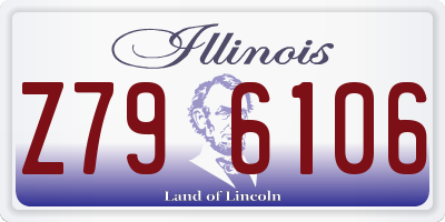 IL license plate Z796106