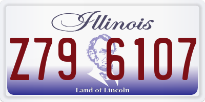 IL license plate Z796107