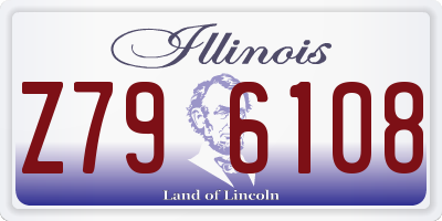 IL license plate Z796108