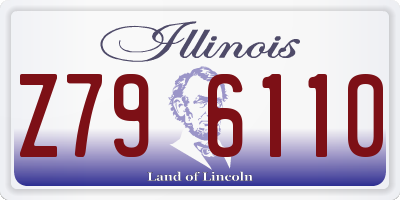 IL license plate Z796110