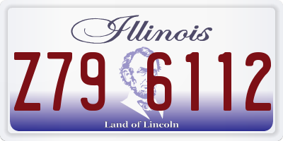 IL license plate Z796112