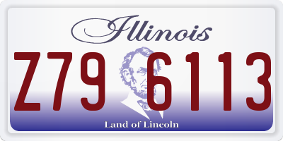 IL license plate Z796113