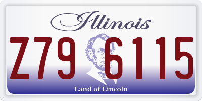 IL license plate Z796115