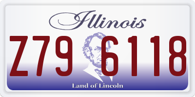 IL license plate Z796118