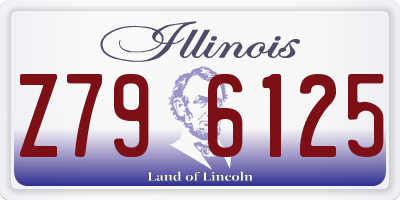 IL license plate Z796125