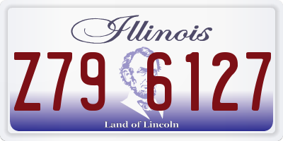 IL license plate Z796127