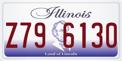 IL license plate Z796130