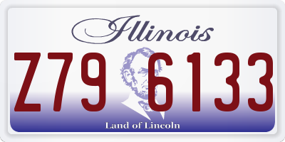 IL license plate Z796133
