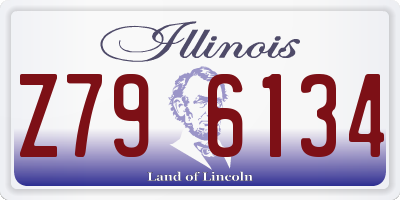 IL license plate Z796134