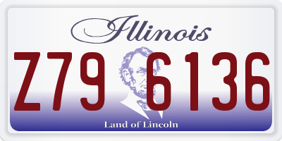IL license plate Z796136