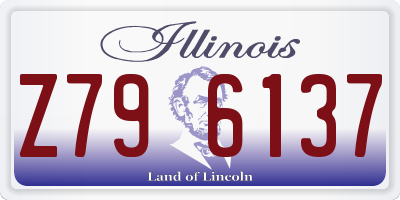 IL license plate Z796137