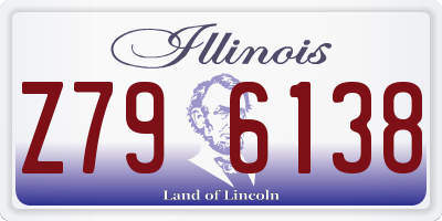 IL license plate Z796138