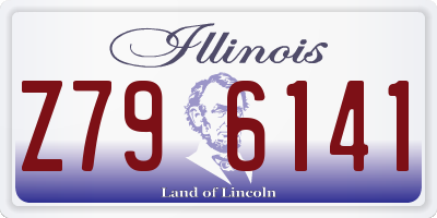 IL license plate Z796141