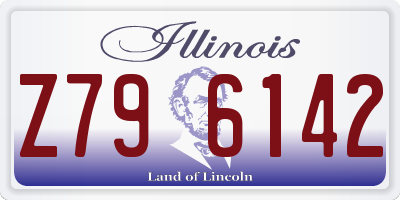 IL license plate Z796142