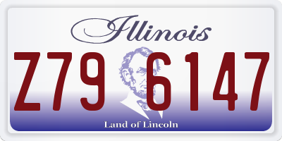 IL license plate Z796147