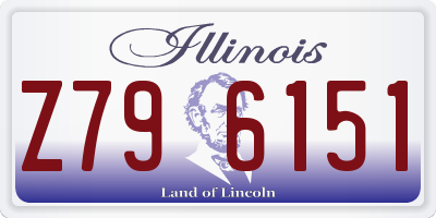 IL license plate Z796151