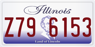 IL license plate Z796153