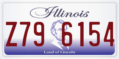 IL license plate Z796154
