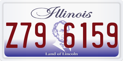 IL license plate Z796159