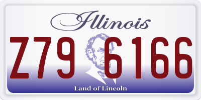 IL license plate Z796166