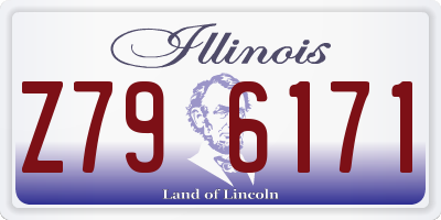 IL license plate Z796171