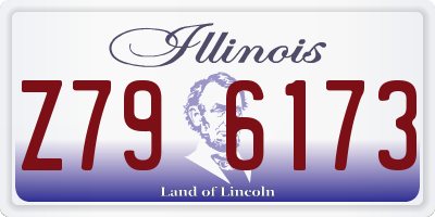 IL license plate Z796173