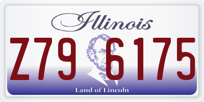 IL license plate Z796175