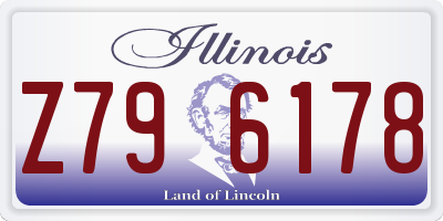IL license plate Z796178