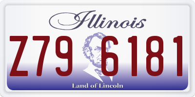 IL license plate Z796181