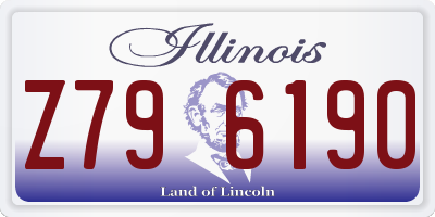 IL license plate Z796190