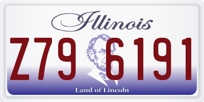 IL license plate Z796191
